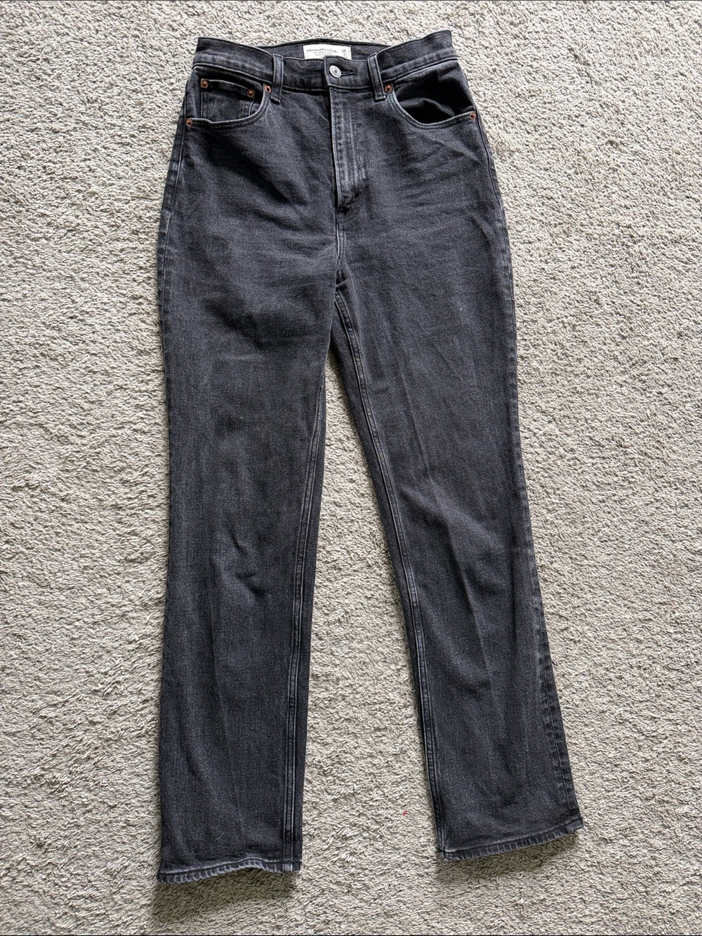Abercrombie Ankle Straight Ultra High Rise